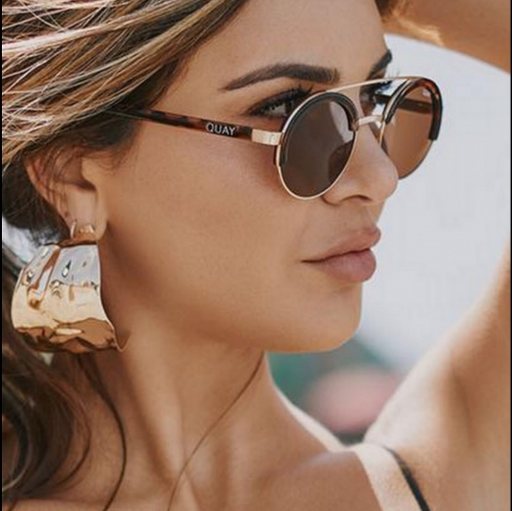 NWT Quay Come Around Round Sunglasses - Picture 3 of 7